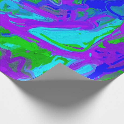 Abstracte Waterverven van Peacock Cadeaupapier (Hoek)