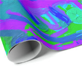 Abstracte Waterverven van Peacock Cadeaupapier (Rol Hoek)