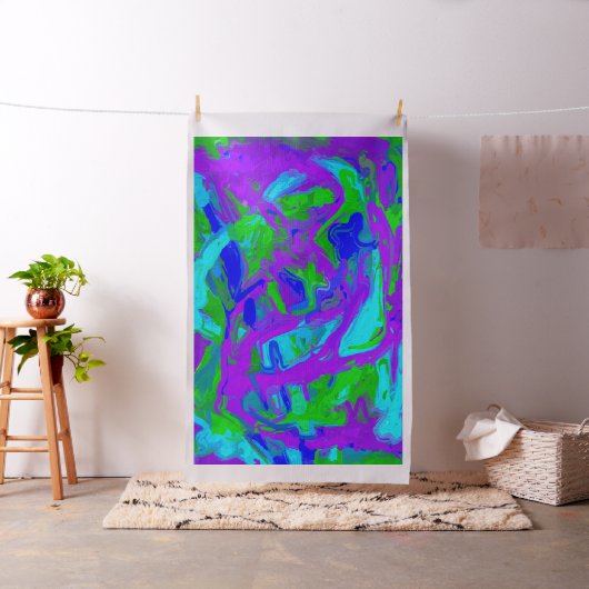 Abstracte Waterverven van Peacock Stof (Voorbeeld)