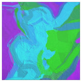 Abstracte Waterverven van Peacock Stof (Swatch)