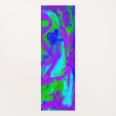 Abstracte Waterverven van Peacock Yogamat (Voorkant)