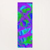 Abstracte Waterverven van Peacock Yogamat (Achterkant)