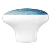 Abstracte Wave Painting Keramische knop (Zijkant)