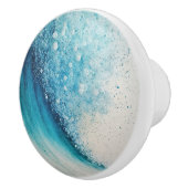 Abstracte Wave Painting Keramische knop (Rechts)