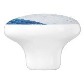 Abstracte Wave Painting Keramische knop (Zijkant)