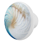 Abstracte Wave Painting Keramische knop (Rechts)