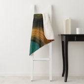 Abstracte Wave Sherpa Blanket Deken (In situ)