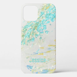 Abstracte WaVe Turquoise Persoonlijke Kunst IPhone Case-Mate iPhone Case