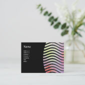 ABSTRACTE WAVELMONOGRAM VISITEKAARTJE (Staand voorkant)