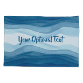 Abstracte Waves aangepaste kussenslopen (Achterkant)