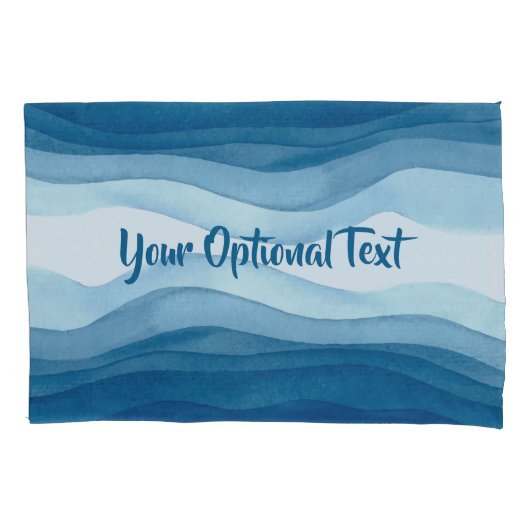 Abstracte Waves aangepaste kussenslopen (Voorkant)