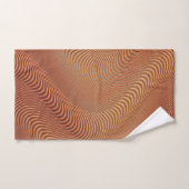 Abstracte Waves Bath Towel Set - Beige Brown Bad Handdoek (Handdoek)