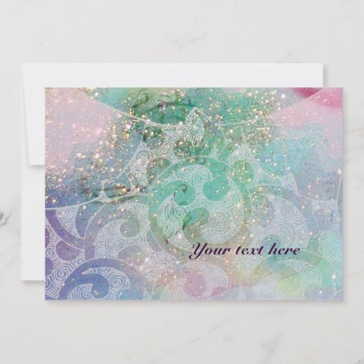 ABSTRACTE WAVES, Blauwgroen, Blauw groen huwelijk (Achterkant)