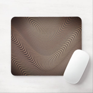 Abstracte Waves Brown Muismat