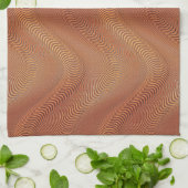 Abstracte Waves Kitchen Towel Theedoek (Gevouwen)