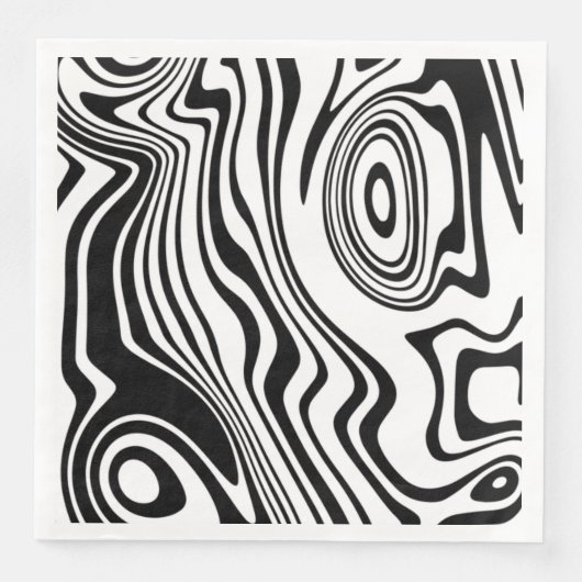 Abstracte Waves Pattern servetten - Kies kleuren (Voorkant)