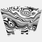 Abstracte Waves Popcorn Box - Kies kleuren Bedankdoosjes (Ongevouwen)