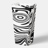 Abstracte Waves Popcorn Box - Kies kleuren Bedankdoosjes (Voorkant)
