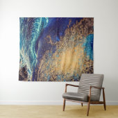 Abstracte Waves Sunset Wandkleed (In Situ (horizontaal))