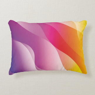 Abstracte Wavy achtergrond. Illustratie met kleur Accent Kussen