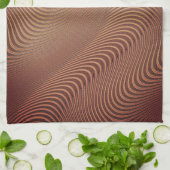 Abstracte Wavy Art keukenhanddoek (Gevouwen)