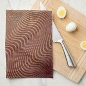 Abstracte Wavy Art keukenhanddoek (Quarter Fold)
