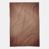 Abstracte Wavy Art keukenhanddoek (Verticaal)