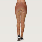 Abstracte Wavy Art Leggings (Achterkant)
