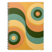 Abstracte Wavy Colorful Rainbow-pleinen Notitieboek (Voorkant)