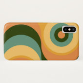 Abstracte Wavy Colorful Retro Case-Mate iPhone Case (Achterkant (horizontaal))