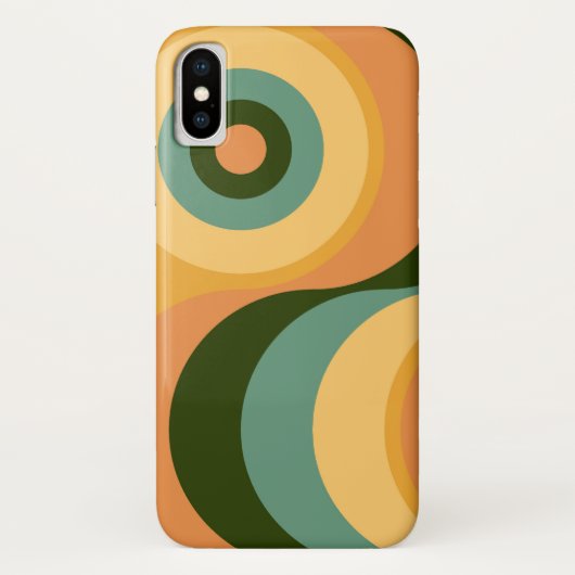 Abstracte Wavy Colorful Retro Case-Mate iPhone Case (Achterkant)