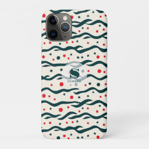 Abstracte Wavy lijnen en geometrische vormen Patro Case-Mate iPhone Case