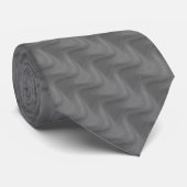 Abstracte Wavy Striped Pattern Grey Stropdas (Opgerold)