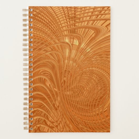 Abstracte Wavy Striped Pattern Lines 01 Planner (Voorkant)