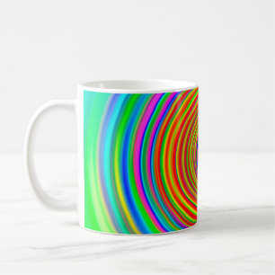 abstracte wazige achtergrond, geometrische tex koffiemok