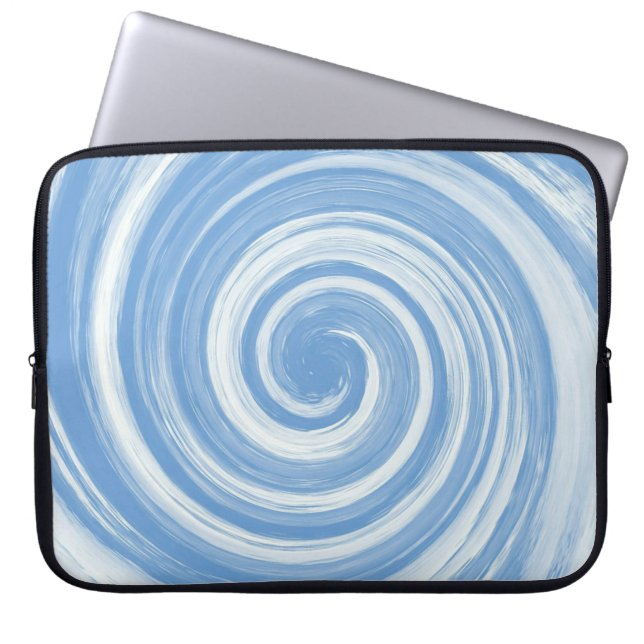 abstracte wazige achtergrond,  geometrische tex laptop sleeve (Voorkant)