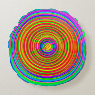 abstracte wazige achtergrond,  geometrische tex rond kussen