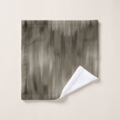 Abstracte wazige penseelstreken, monochrome bruin bad handdoek (Wasdoekje)