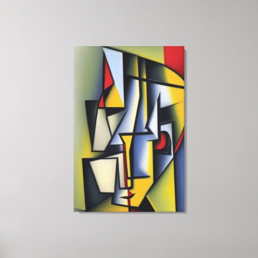 Abstracte weergave van het portret Canvas Afdruk (Voorkant)