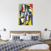 Abstracte weergave van het portret Canvas Afdruk (Insitu (Slaapkamer))