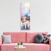 abstracte weergave van Ice-canvas Canvas Afdruk (Insitu (Woonkamer))