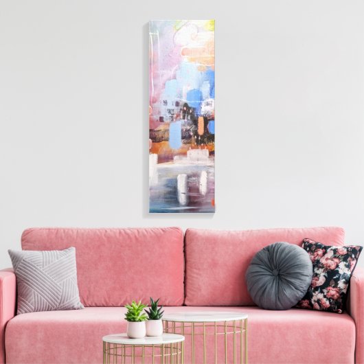 abstracte weergave van Ice-canvas Canvas Afdruk (Insitu (Woonkamer))