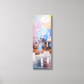 abstracte weergave van Ice-canvas Canvas Afdruk