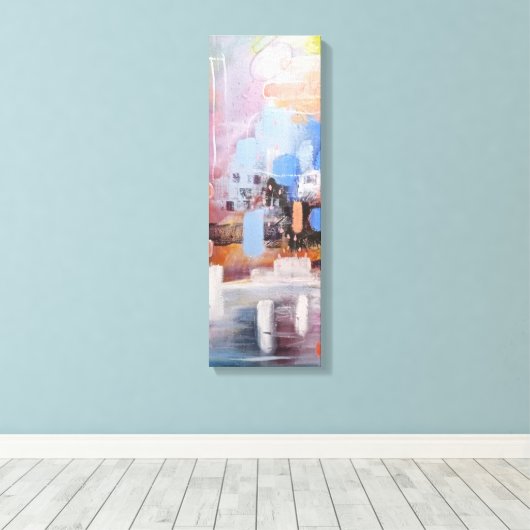 abstracte weergave van Ice-canvas Canvas Afdruk (Insitu (Houten vloer))