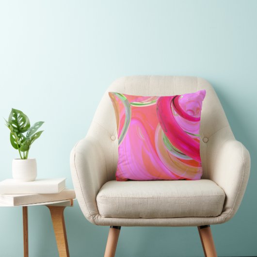 Abstracte Weerspiegeling Design Kussen (Stoel)