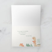 Abstracte WelkomstBaby Wenskaart Kaart (Binnen)