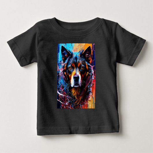 Abstracte welkomstkleurenhond (Voorkant)