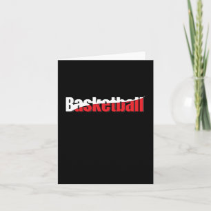 Abstracte wens van Basketball Player - Word Art Kaart
