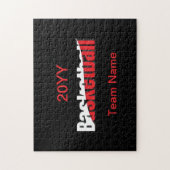 Abstracte wens van Basketball Player - Word Art Legpuzzel (Verticaal)