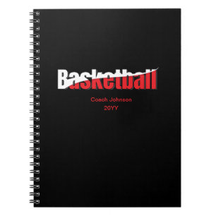 Abstracte wens van Basketball Player - Word Art Notitieboek
